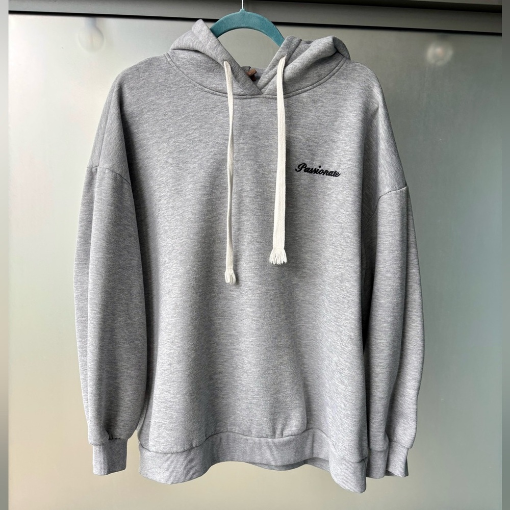 💯 Cotton | Passionate Grey Hoodie